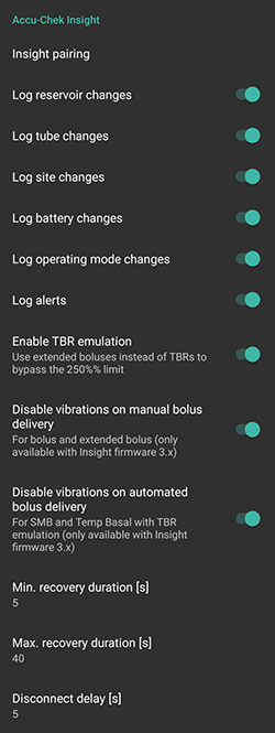 Screenshot 的 Insight 设置