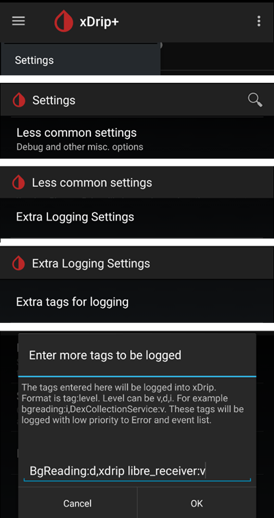 xDrip+ LibreLink 日志