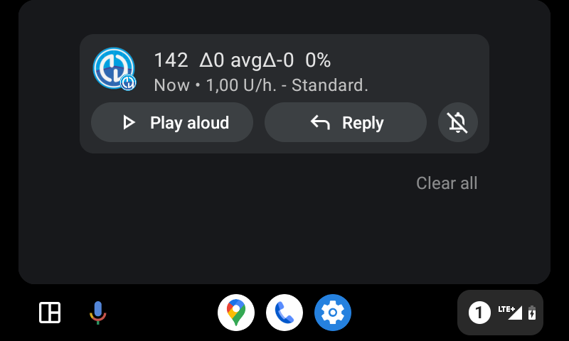Android Auto 上的 AAPS CGM 数据