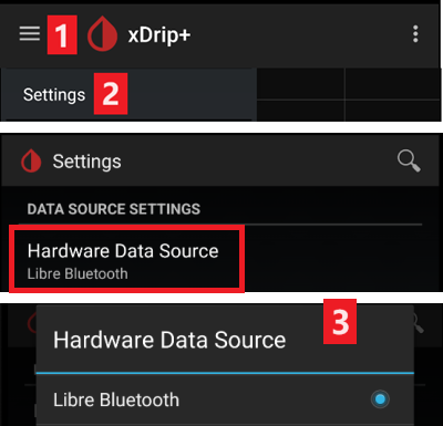 xDrip+ 启动 Libre 发射器和传感器 1