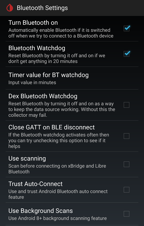 xDrip+ BT 设置